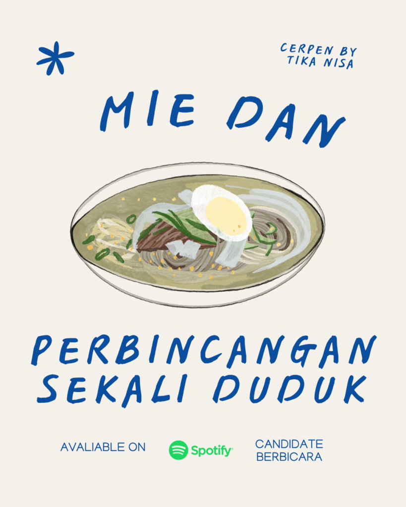 mie dan perbincangan sekali duduk